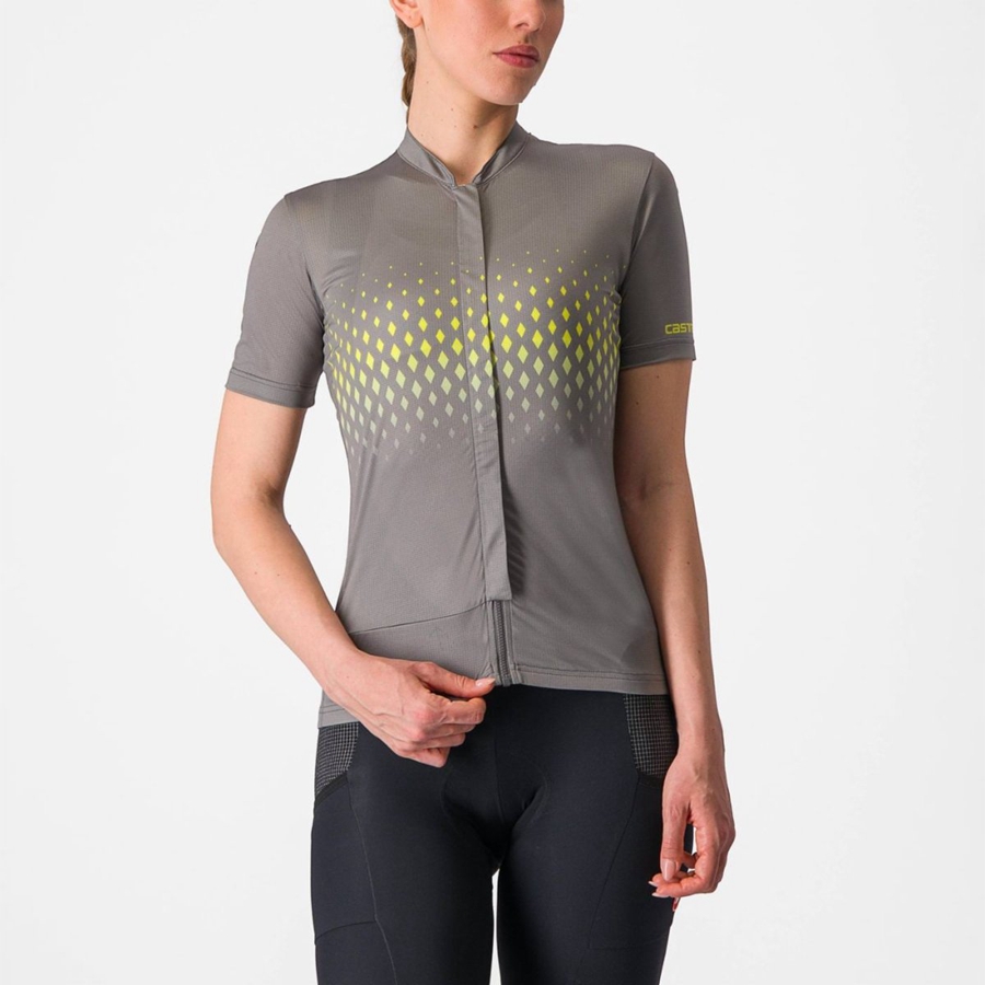 Castelli UNLIMITED SENTIERO 3 Women Jersey Grey | VTAO76312