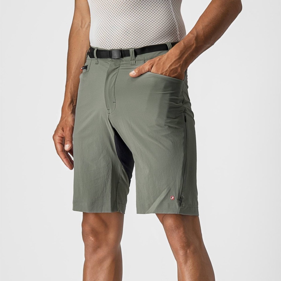 Castelli UNLIMITED TRAILGY Men Shorts Grey | YPCF71823