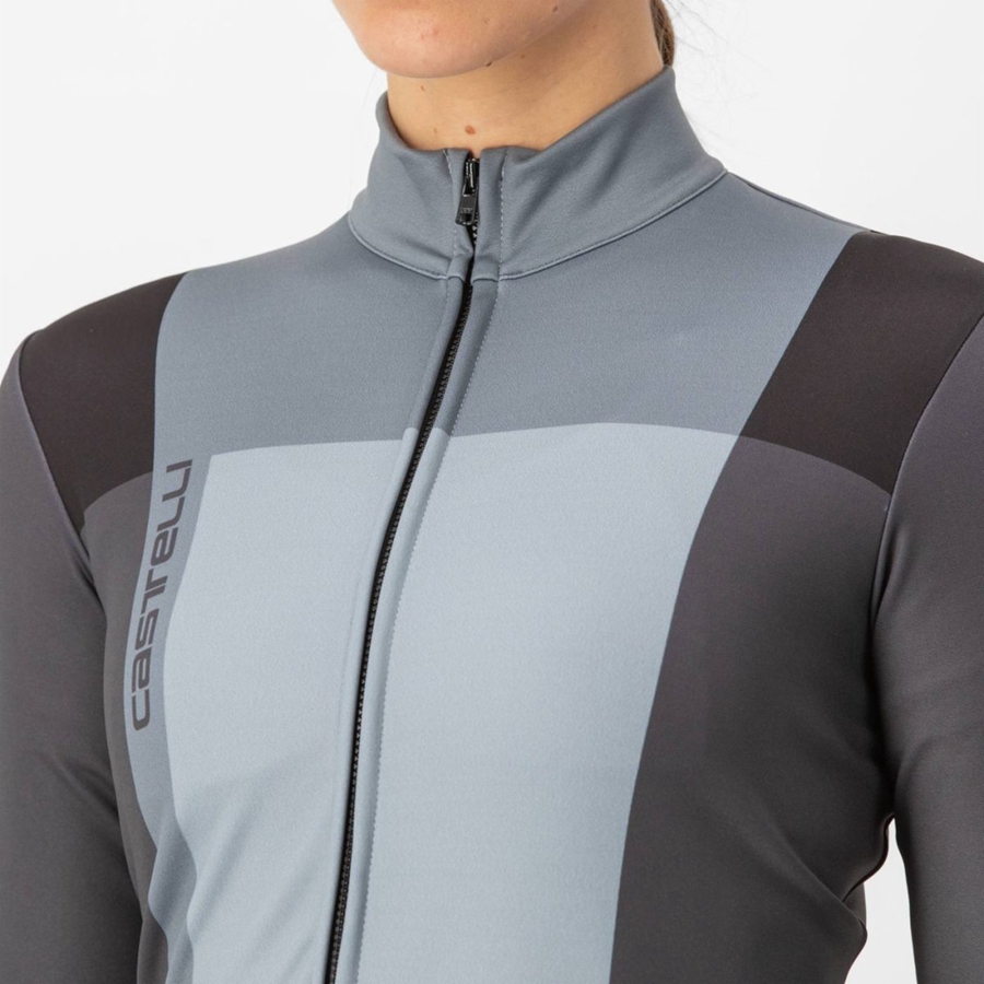 Castelli UNLIMITED W THERMAL Women Jersey Black / Grey | WEKV02154