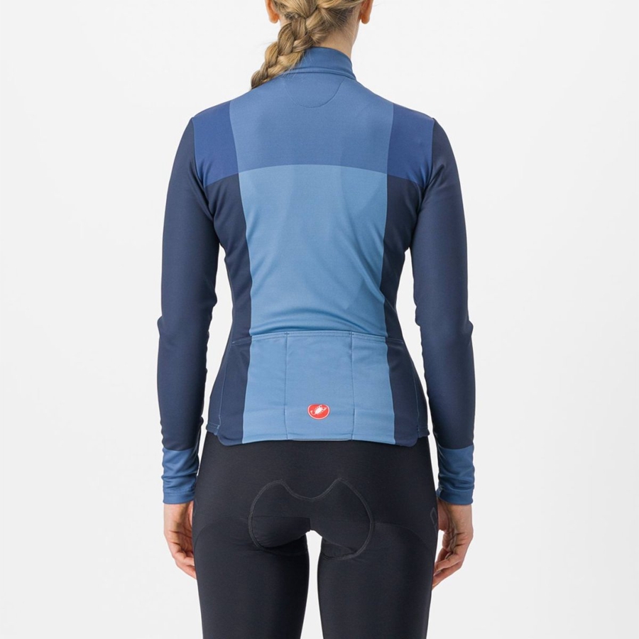 Castelli UNLIMITED W THERMAL Women Jersey Blue / Blue | HRPM27804