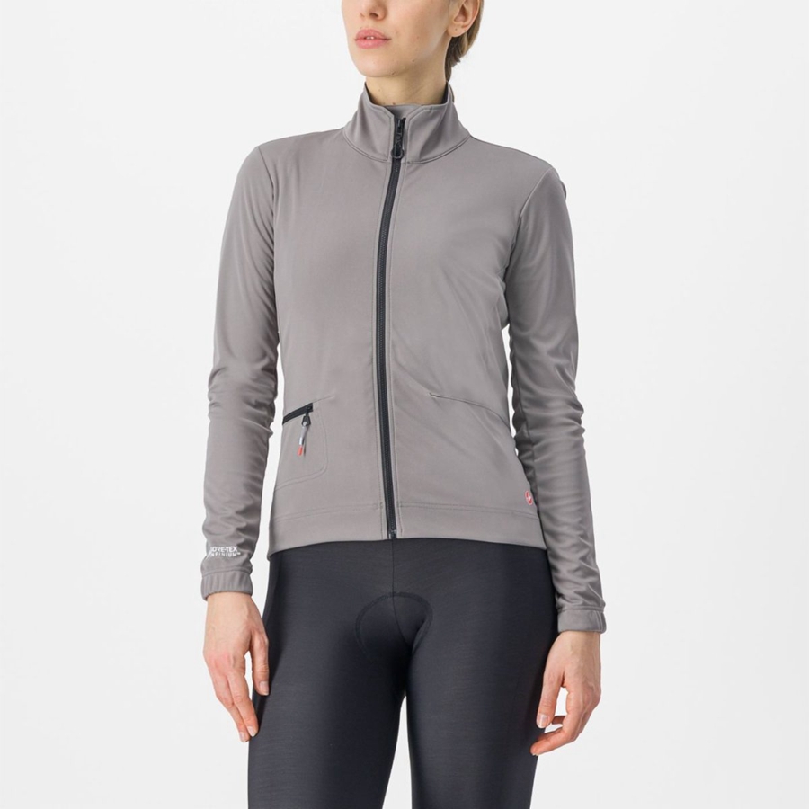 Castelli VENTO TRAIL Women Jackets Grey | NHSG74852