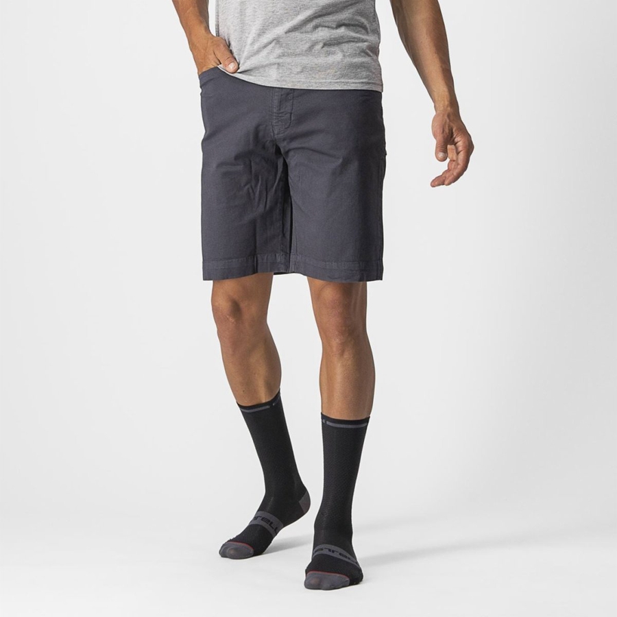 Castelli VG 5 POCKET Men Shorts Dark Blue | GWDO93461